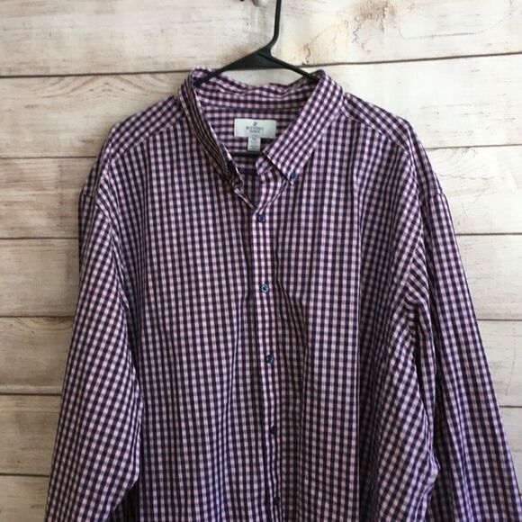 BUTTONED DOWN SHIRT IN NAVY BLUE PLAID - Picture 2 of 5